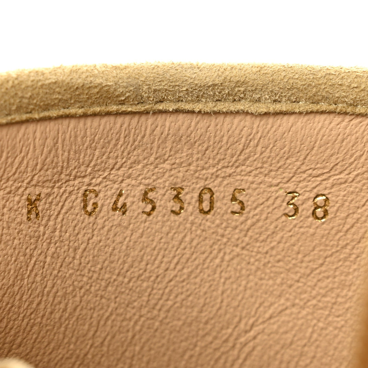 Suede Grosgrain Cap Toe CC Camellia Lace Up Combat Boots 38 Beige Black