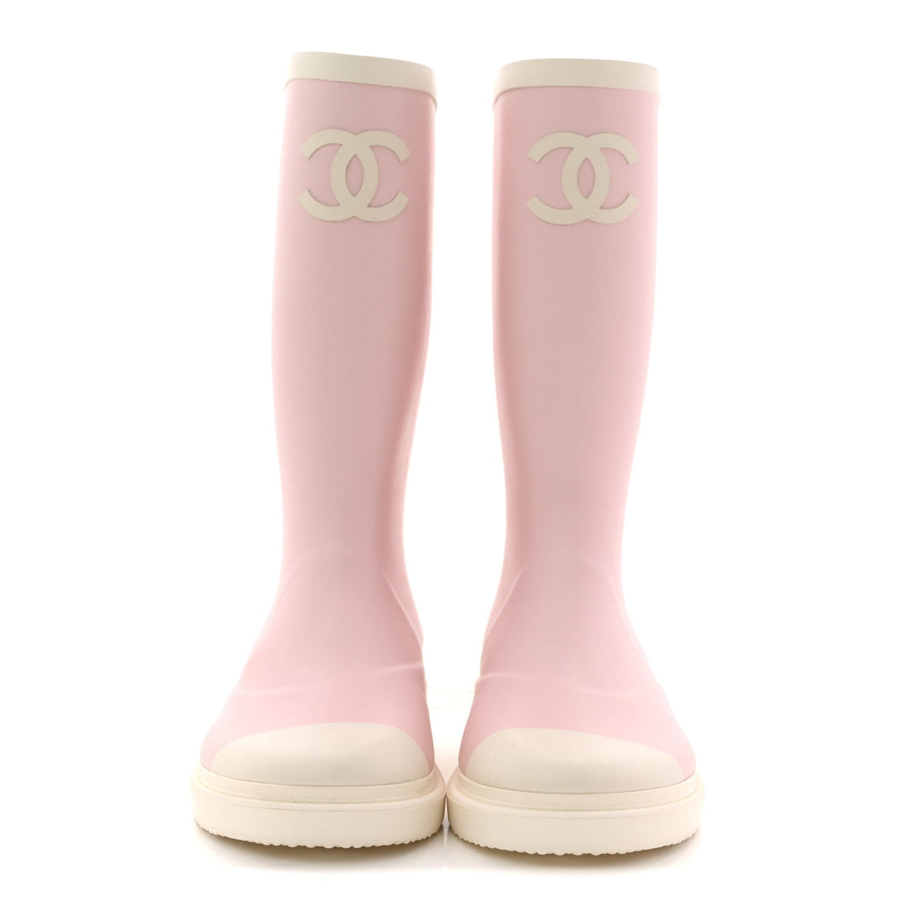 Caoutchouk CC High Boots 36 Light Pink White
