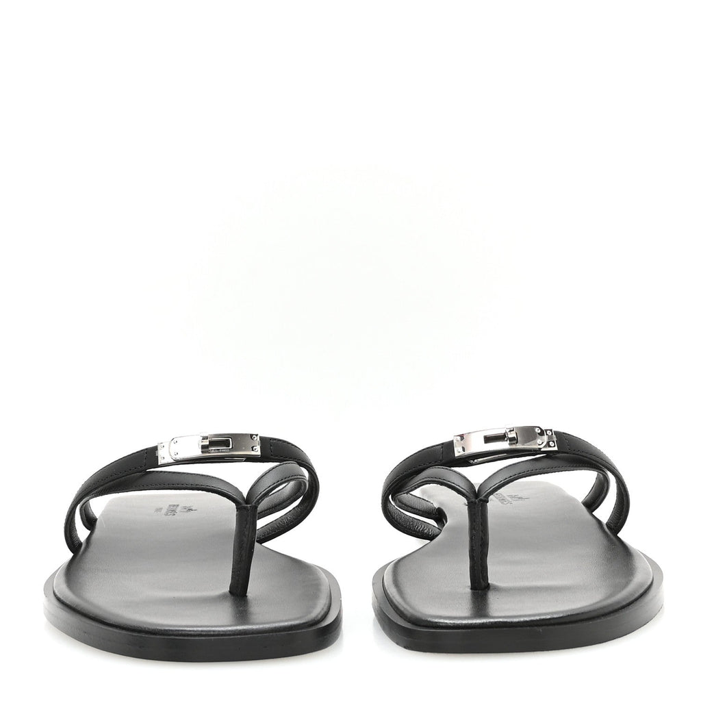 Calfskin Miss Sandals 37.5 Black