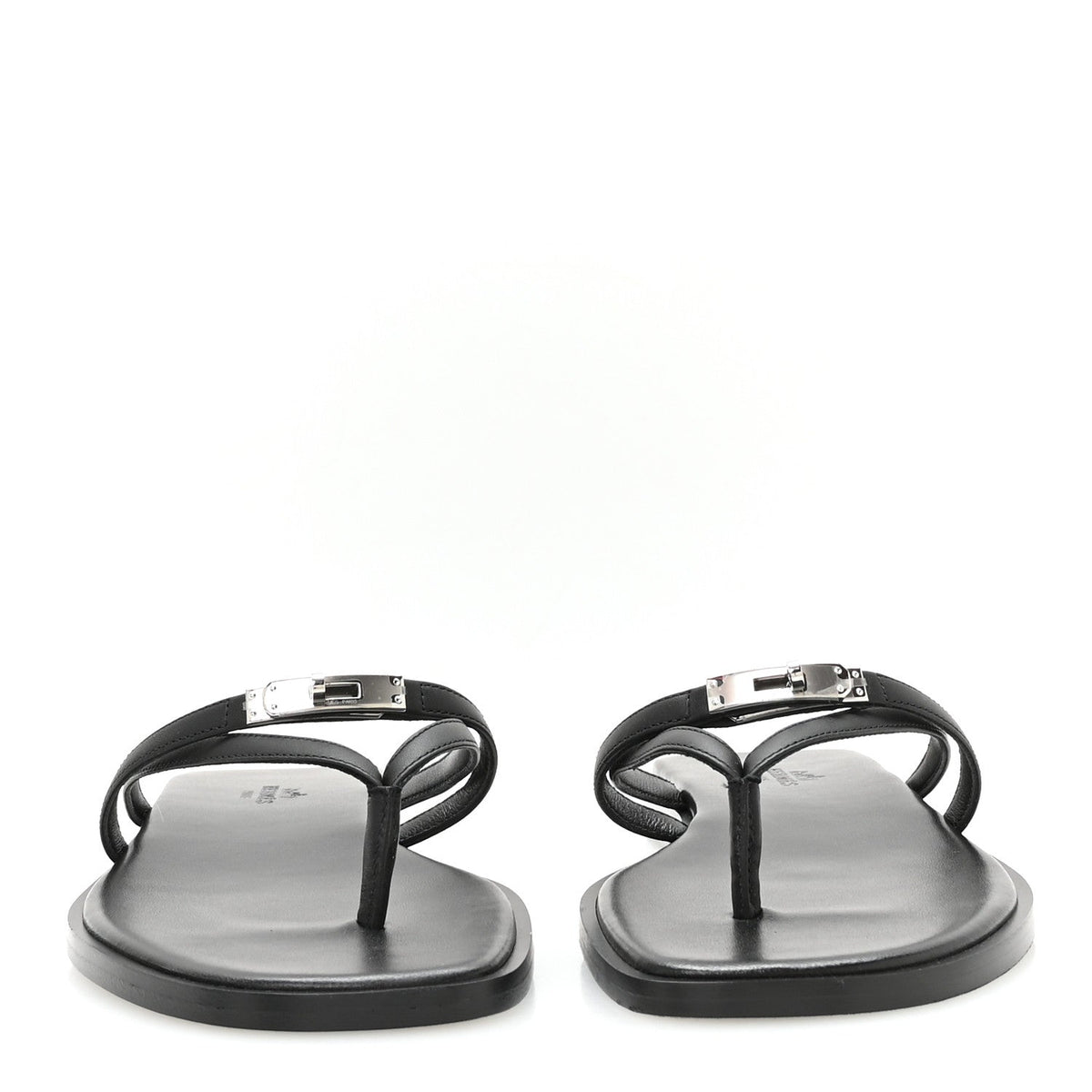 Calfskin Miss Sandals 37.5 Black