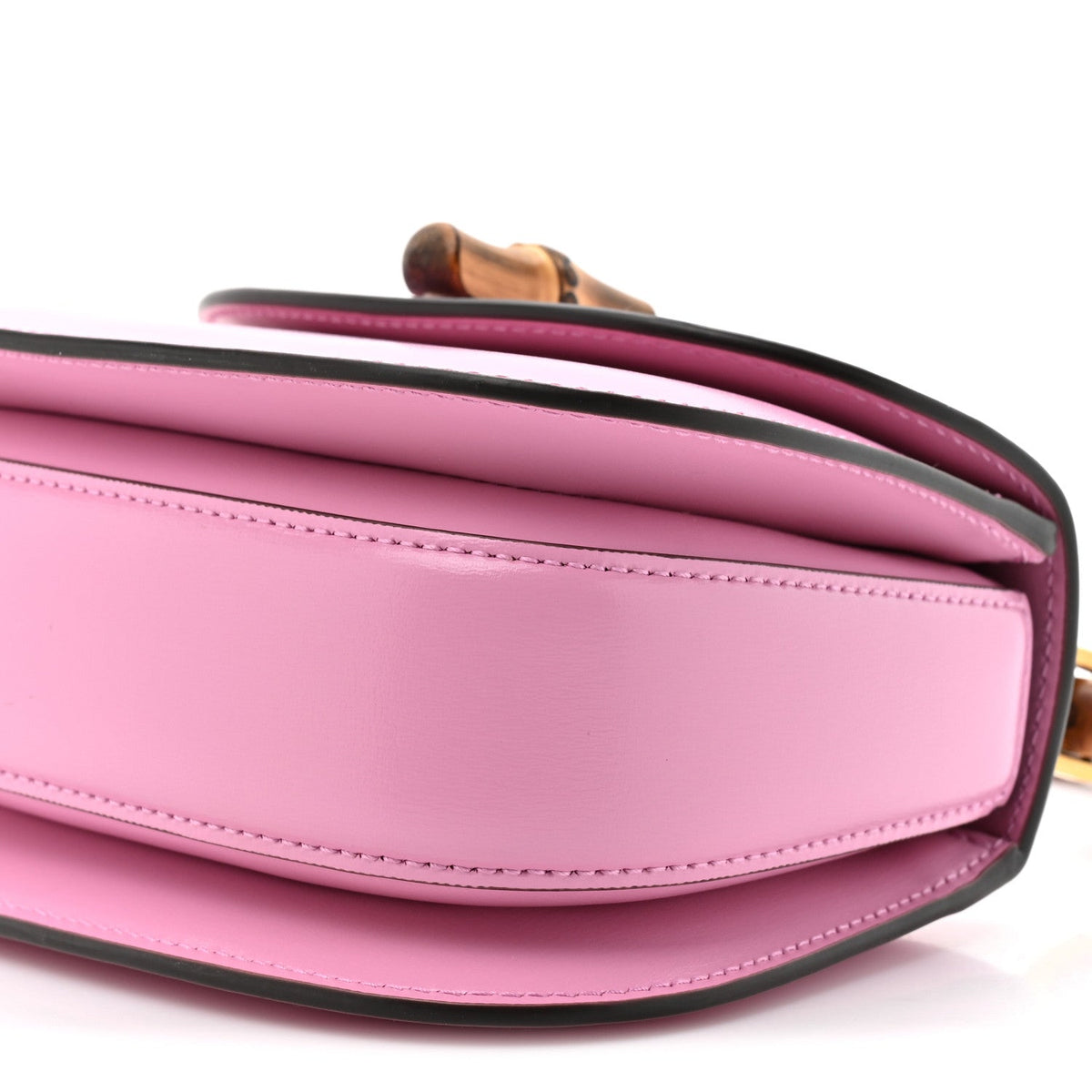 Boarded Dyana Lux Calfskin Web Mini Bamboo 1947 Top Handle Bag Nice Pink