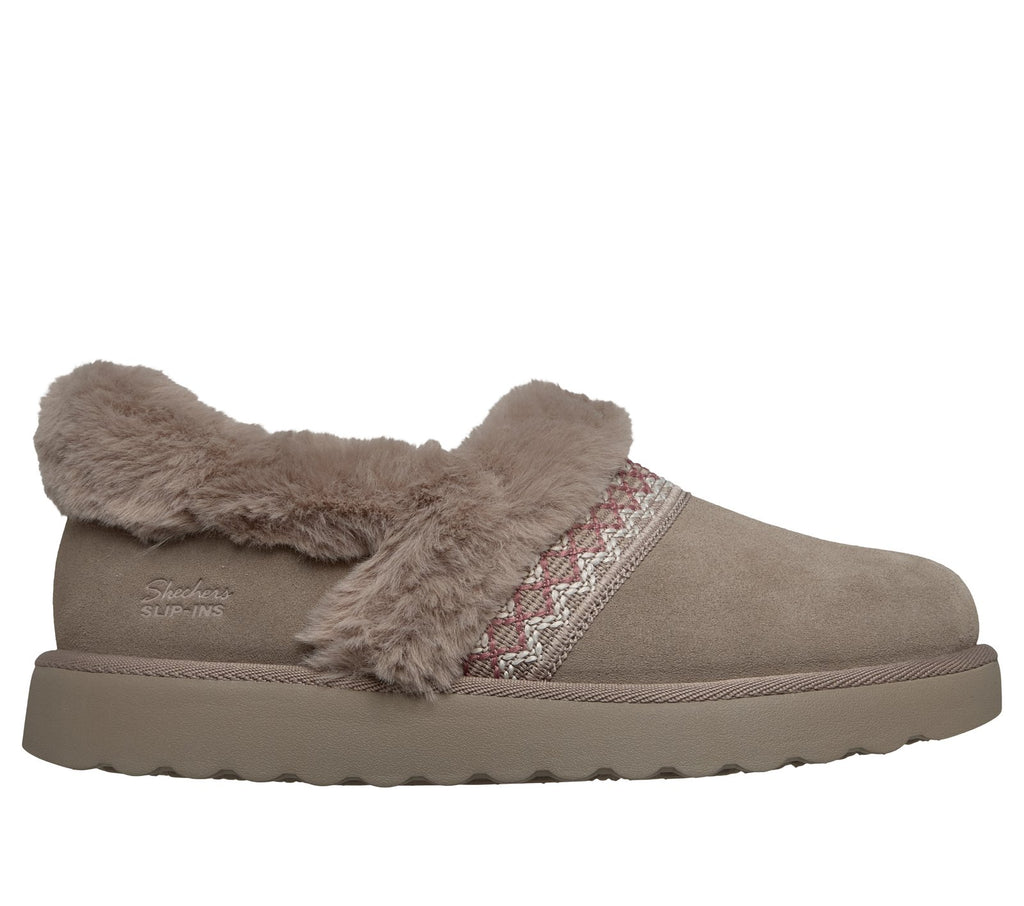 Skechers Slip-ins Relaxed Fit: Cozy Chateau - Soft Lounge, DARK TAUPE