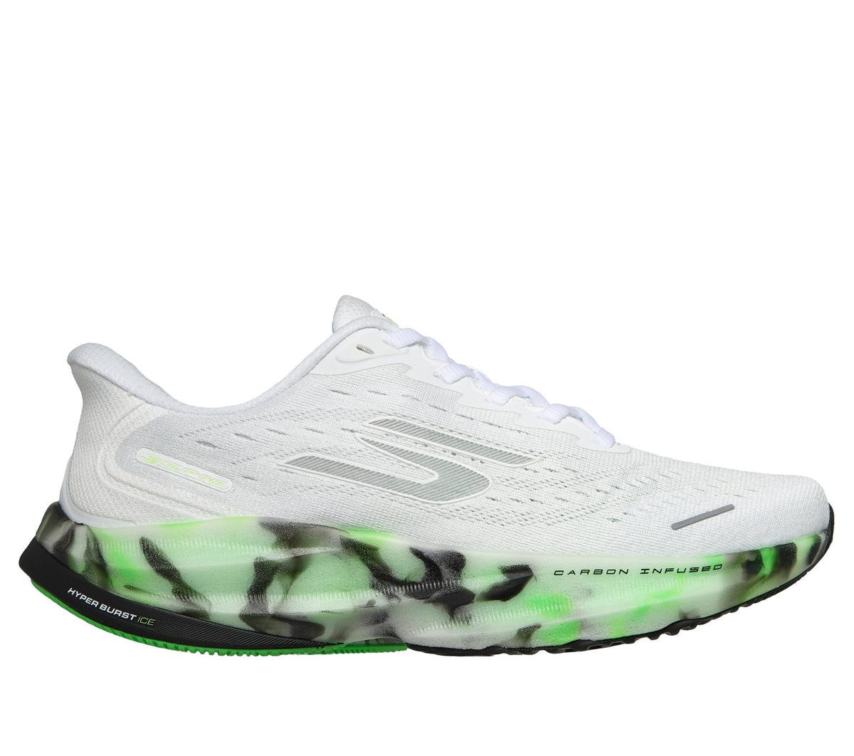 Skechers Slip-ins: Aero Spark - Glow in the Dark, WHITE / GREEN