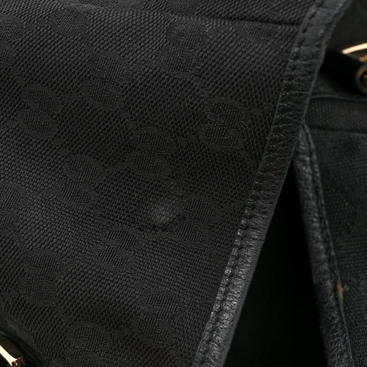 Monogram Medium Abbey Shoulder Bag Black