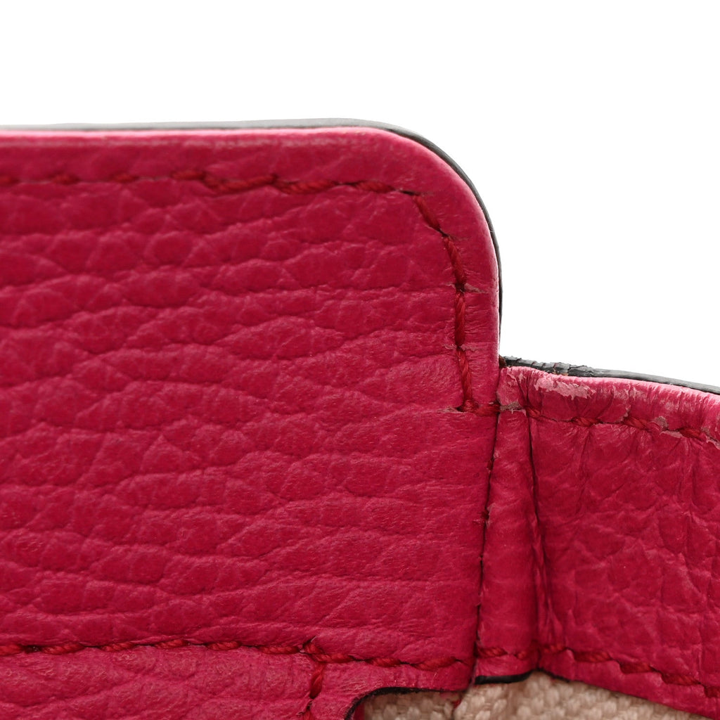 Dollar Calfskin Mini Swing Top Handle Bag Peonia Flower