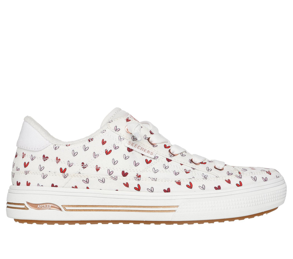 JGoldcrown: Arch Fit Arcade - Love On Top, WHITE / RED