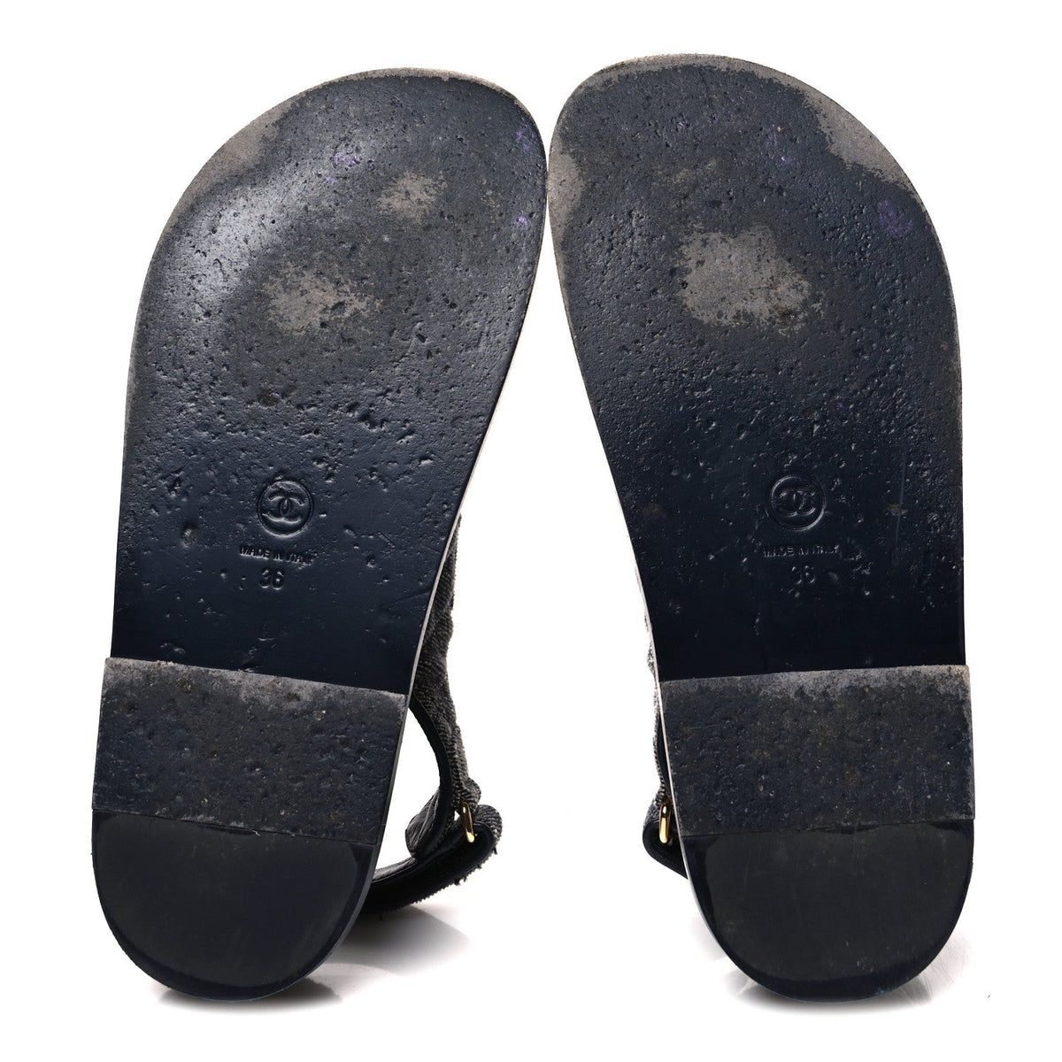 Velvet Velcro Dad Sandals 36 Grey