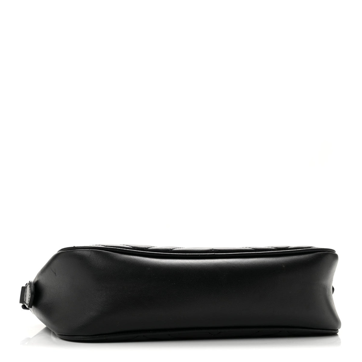 Calfskin Matelasse Monochrome Small GG Marmont Chain Shoulder Bag Black