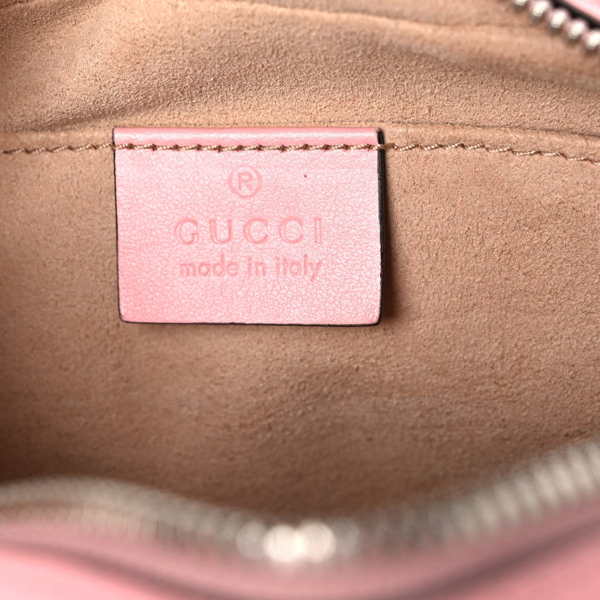 Calfskin Matelasse Small GG Marmont Chain Shoulder Bag Wild Rose