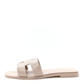 Box Calfskin Oran Sandals 37 Beige Mastic