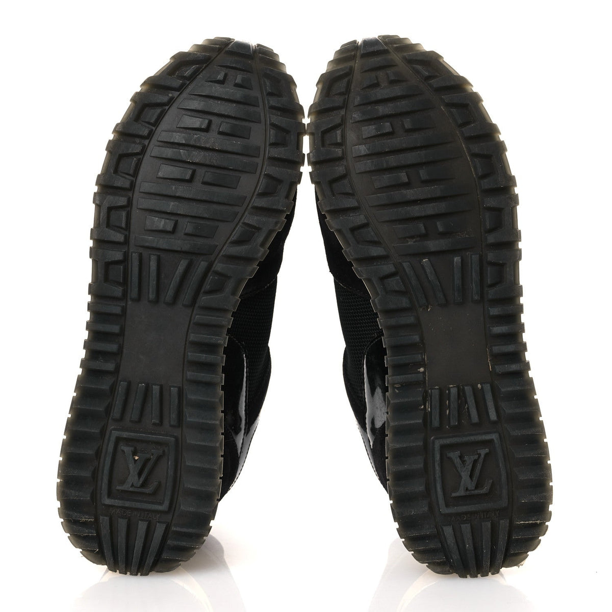 Suede Monogram Run Away Sneakers 36.5 Black