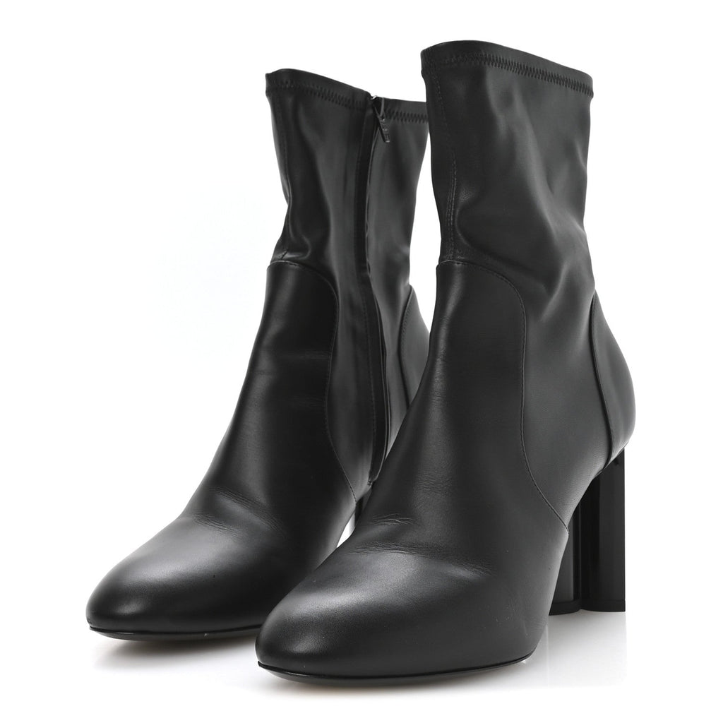 Calfskin Uniformes Silhouette Ankle Boots 39 Black