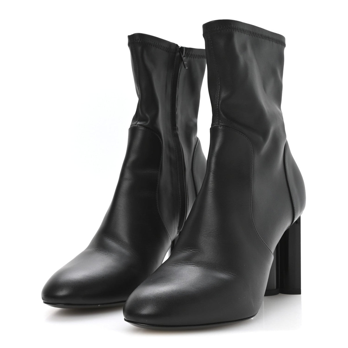 Calfskin Uniformes Silhouette Ankle Boots 39 Black