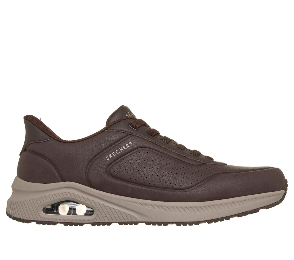 Skechers Slip-ins Relaxed Fit: Arch Fit UNO - Relaxing On Air, CHOCOLATE