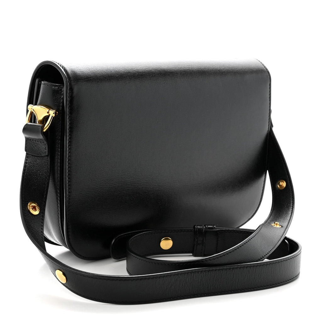 Azalea Calfskin Horsebit 1955 Shoulder Bag Black