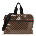 Crystal Monogram Web Large Carry On Duffle Bag Brown