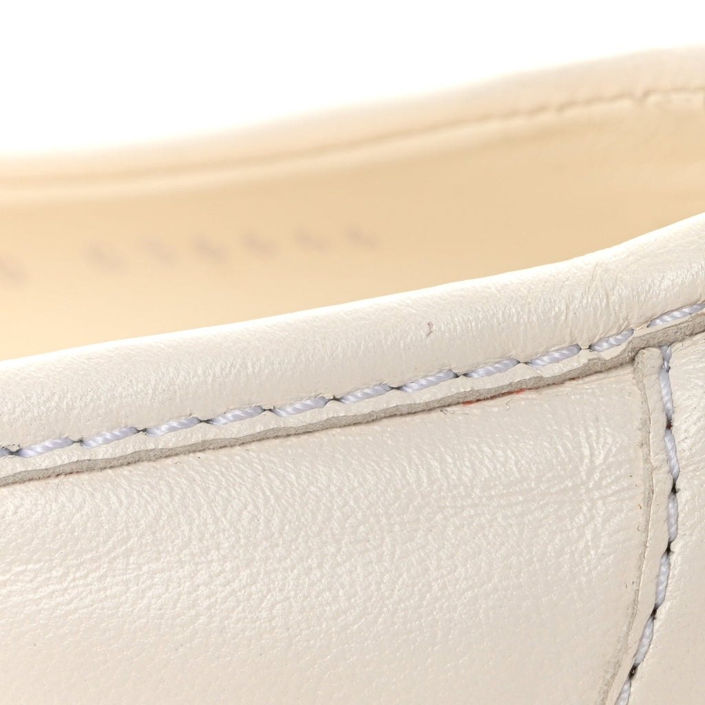 Lambskin Quilted CC Turnlock Loafers 37 White