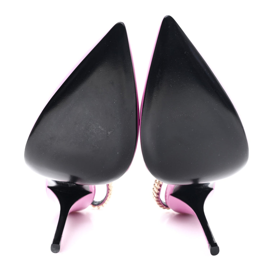 Vernice Crystal Nappa Charlotte Signoria 105 Slingback Pumps 40 Libre Pink