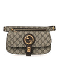 GG Supreme Monogram Textured Dollar Calfskin Blondie Belt Bag Beige Ebony New Acero