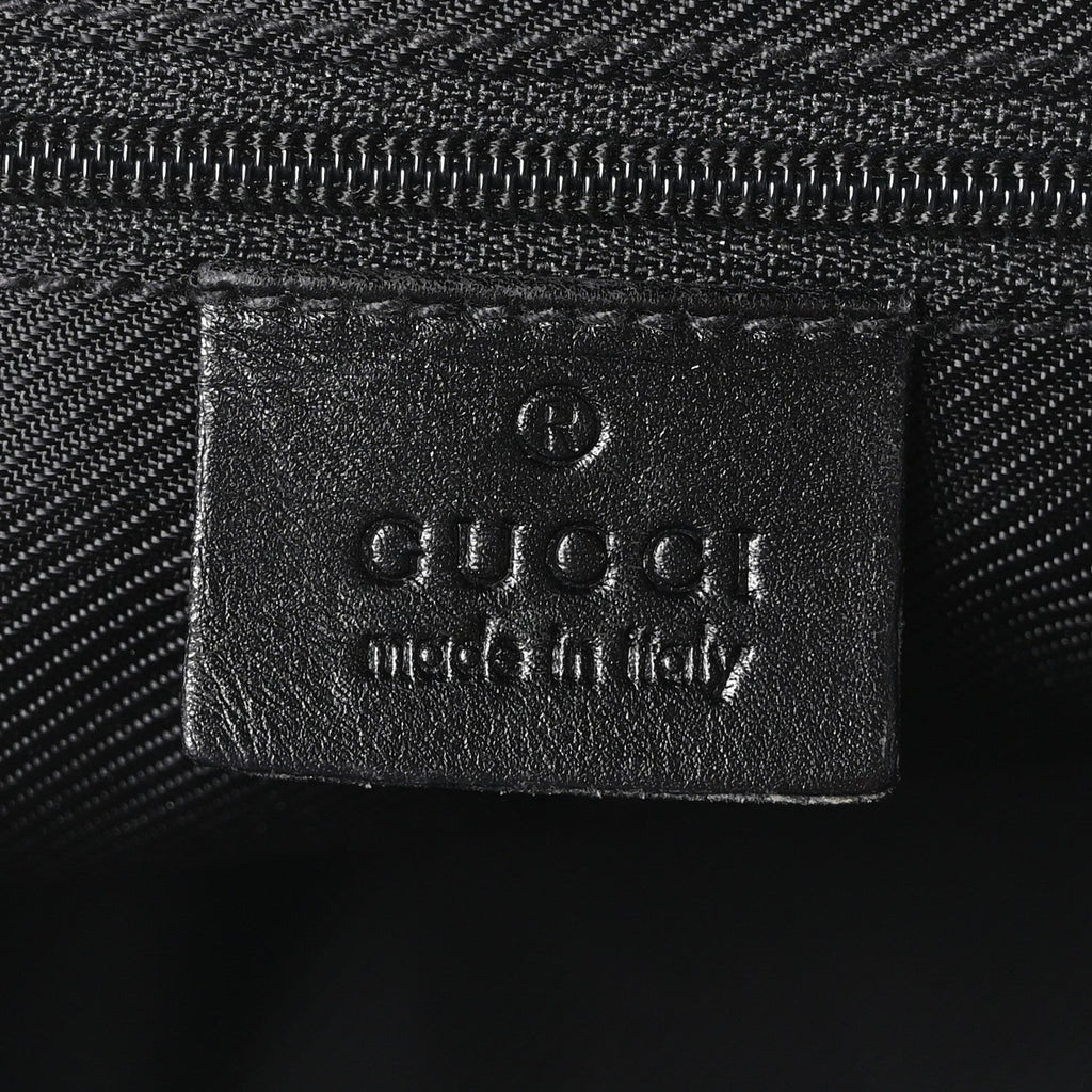 GG Canvas Monogram Shoulder Bag Black
