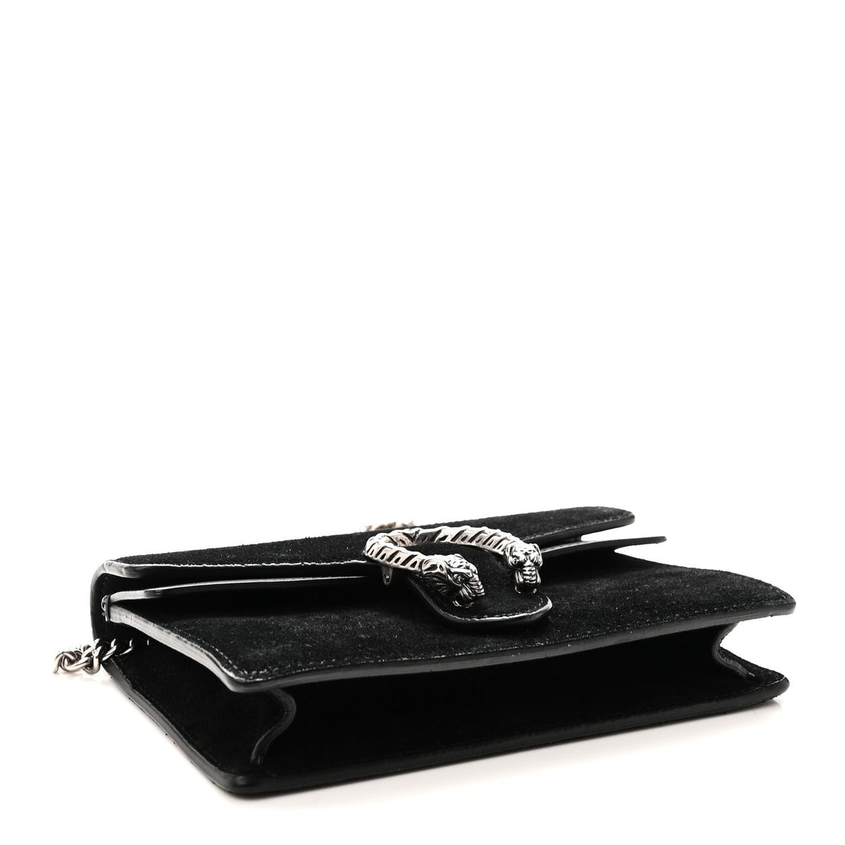 Suede Super Mini Dionysus Shoulder Bag Black