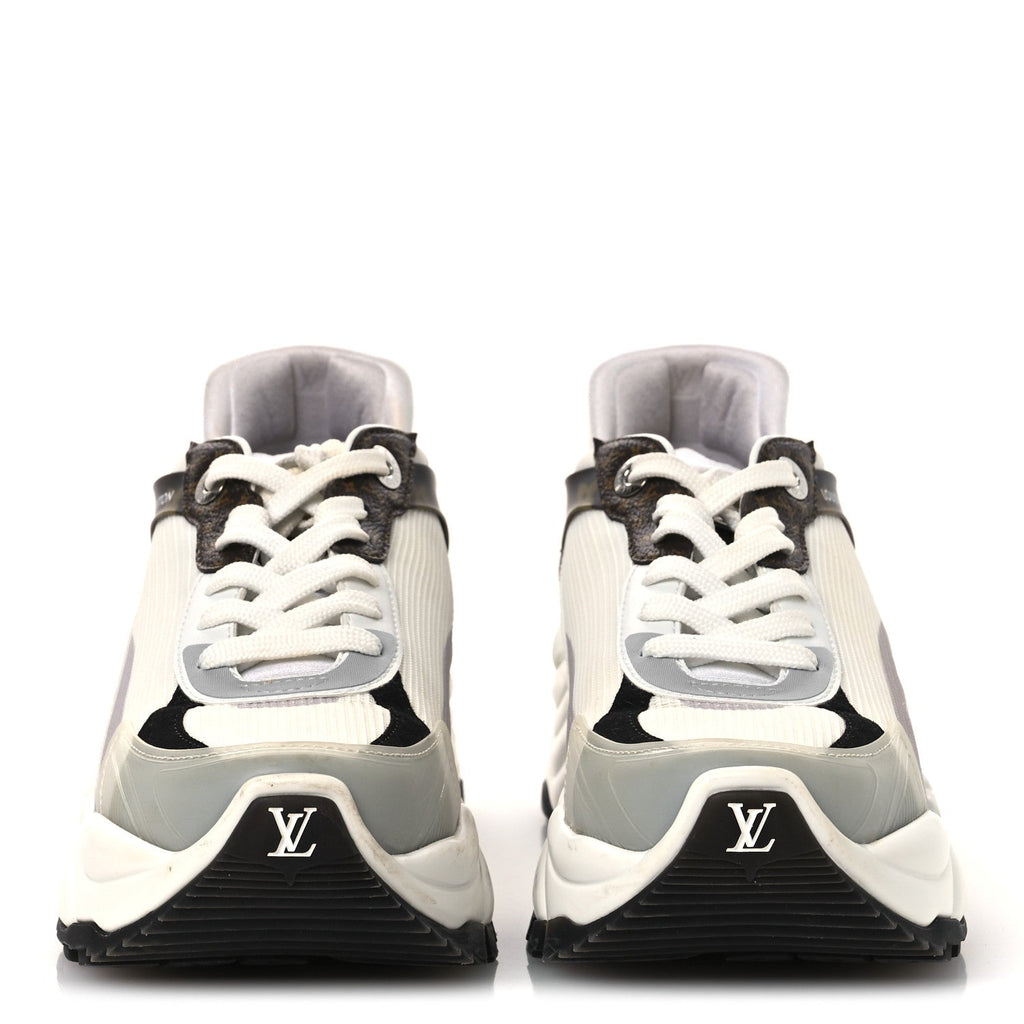 Monogram Calfskin Run 55 Sneakers 38 White