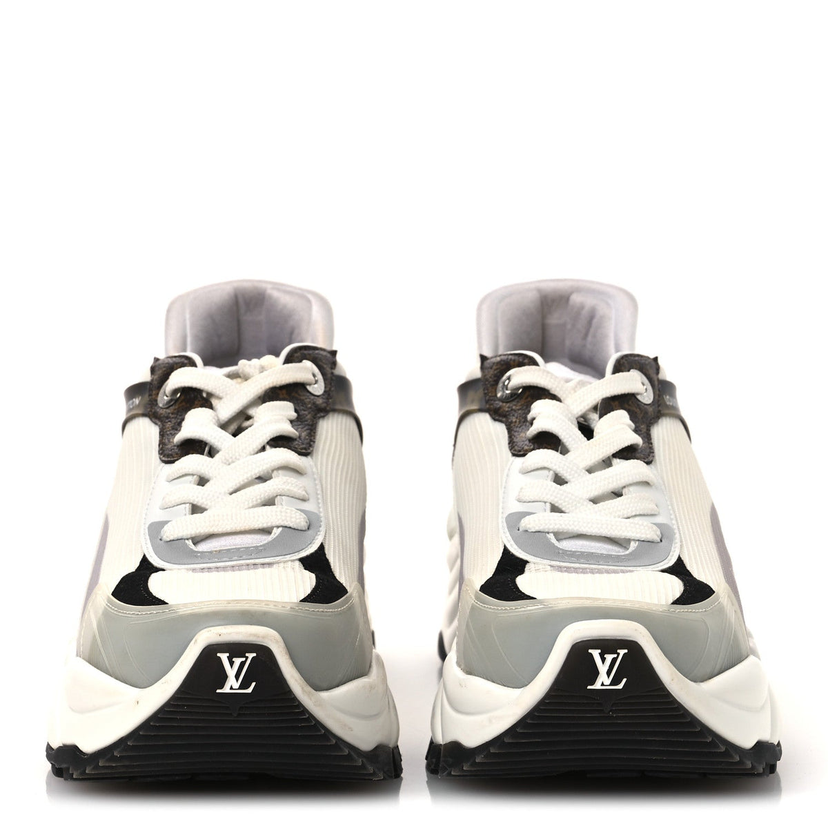 Monogram Calfskin Run 55 Sneakers 38 White