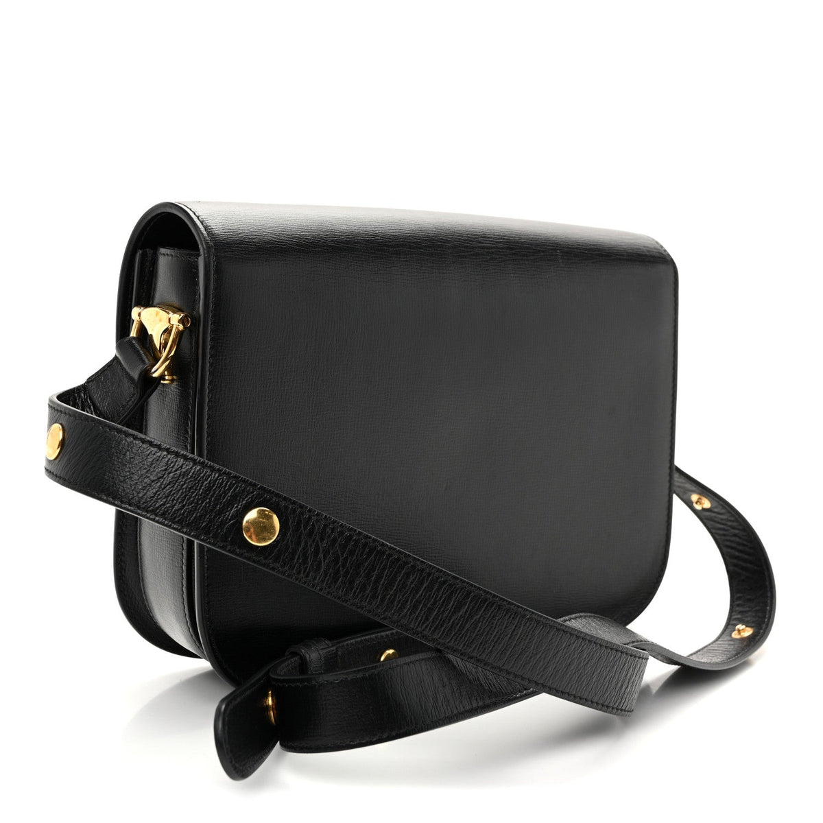 Azalea Calfskin Horsebit 1955 Shoulder Bag Black