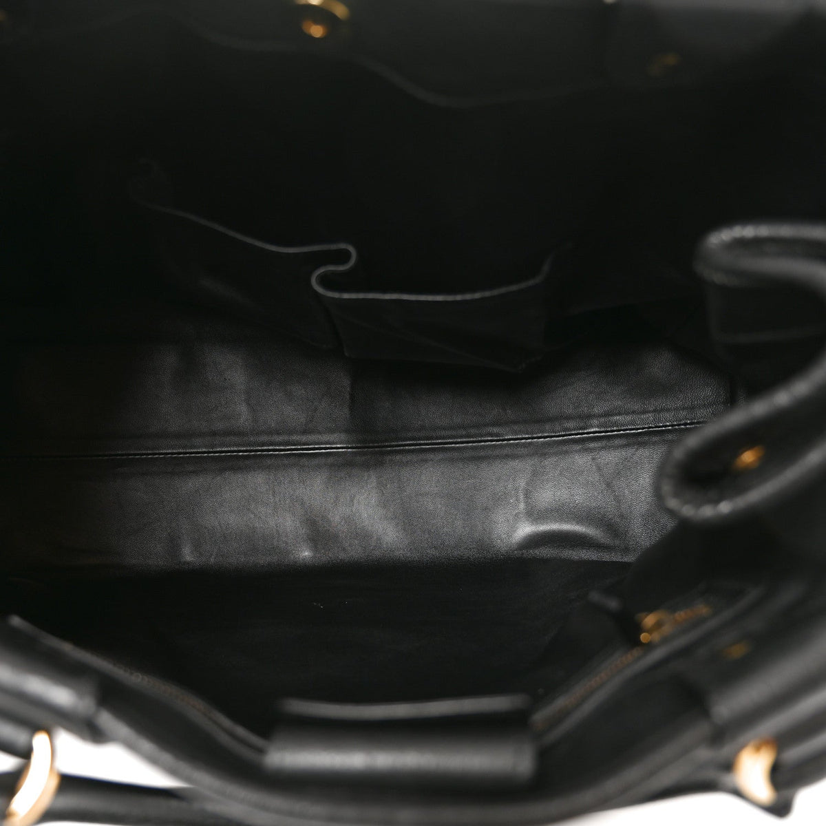 Snakeskin Large GG Running Tote Black