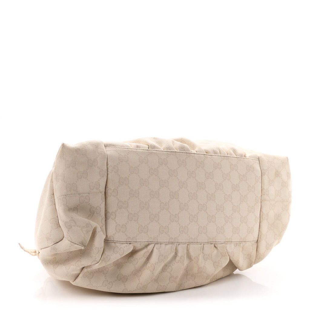 Monogram Medium Hysteria Tote  Off White
