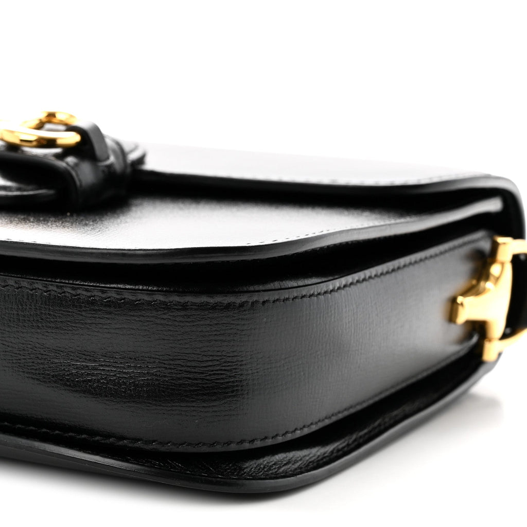 Azalea Calfskin Horsebit 1955 Shoulder Bag Black
