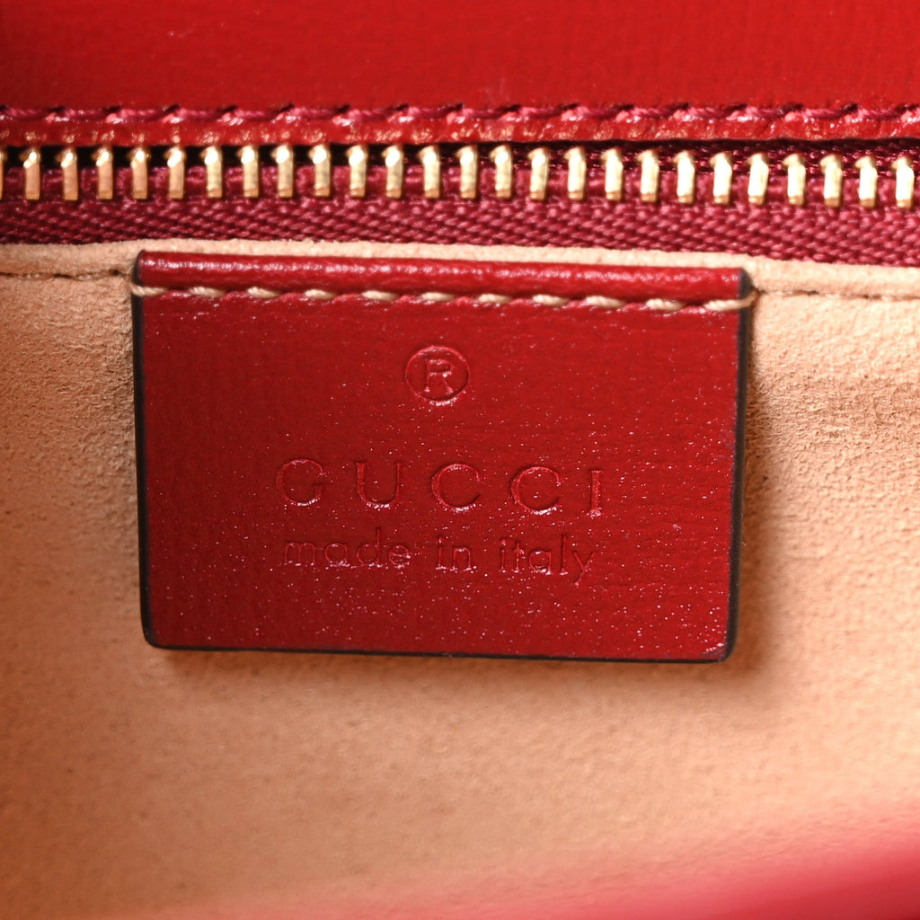 Arabella Calfskin Horsebit 1955 Shoulder Bag Rosso Ancora
