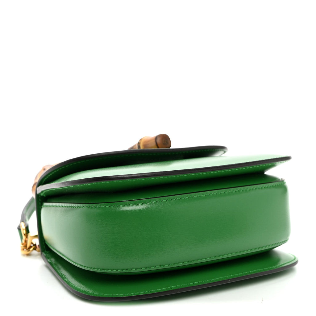 Boarded Dyana Lux Calfskin Web Mini Bamboo 1947 Top Handle Bag Spring Green