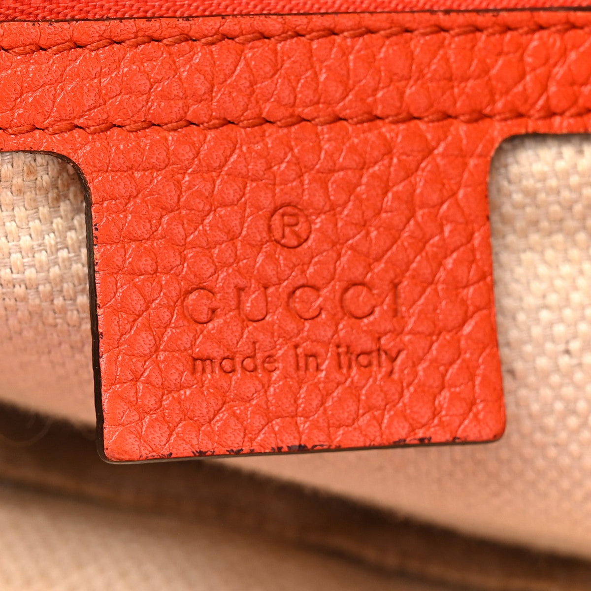 Pebbled Calfskin Medium Soho Chain Shoulder Bag Sun Orange