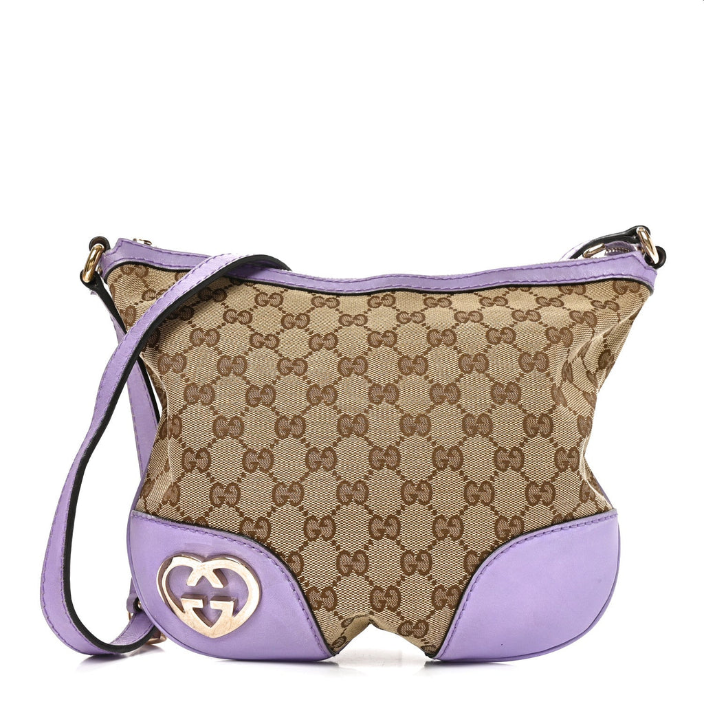 Monogram Small Lovely Heart Messenger Purple