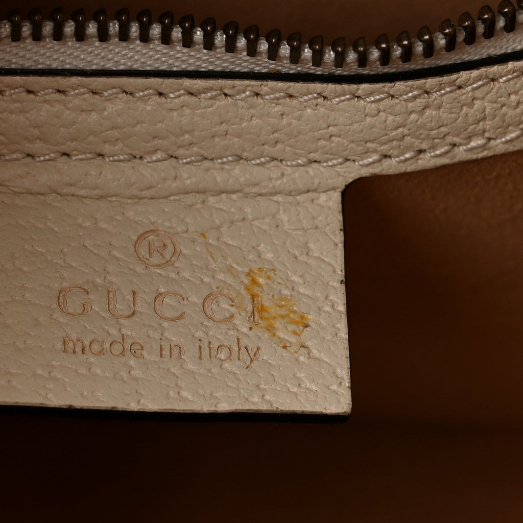 GG Supreme Monogram Small Queen Margaret Top Handle Bag White
