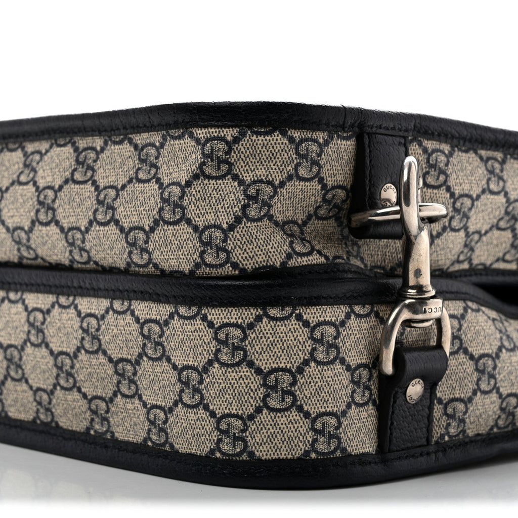 GG Supreme Monogram Web Savoy Garment Bag Beige Blue