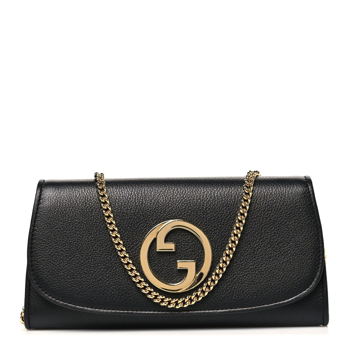 Roxy Calfskin Blondie Continental Chain Wallet Black
