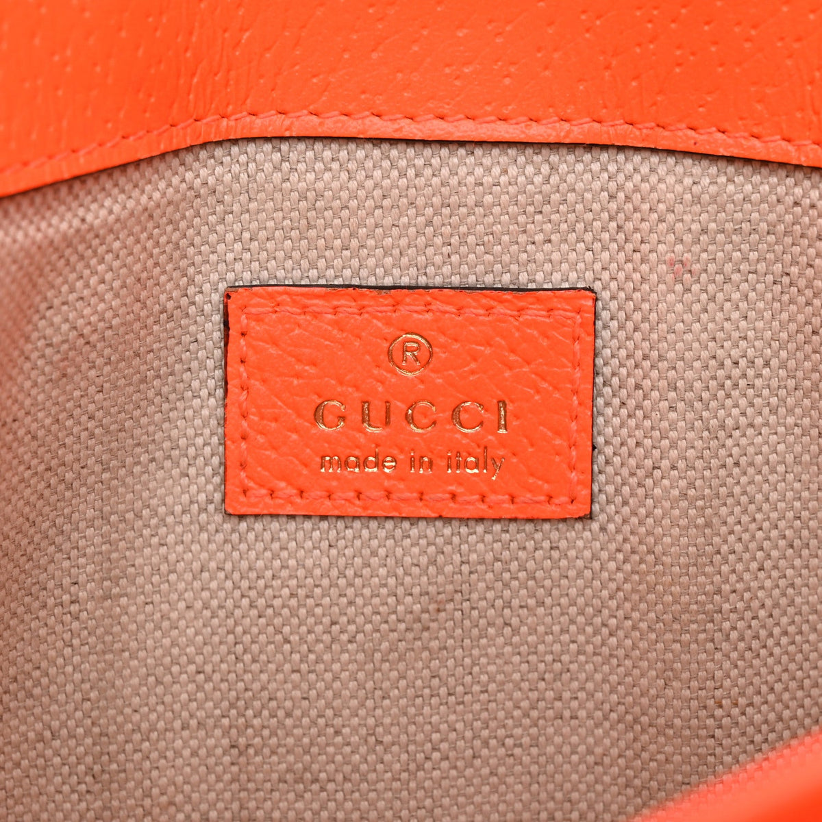 GG Supreme Monogram Web Small Ophidia Belt Bag Beige Ebony Orange Fluo