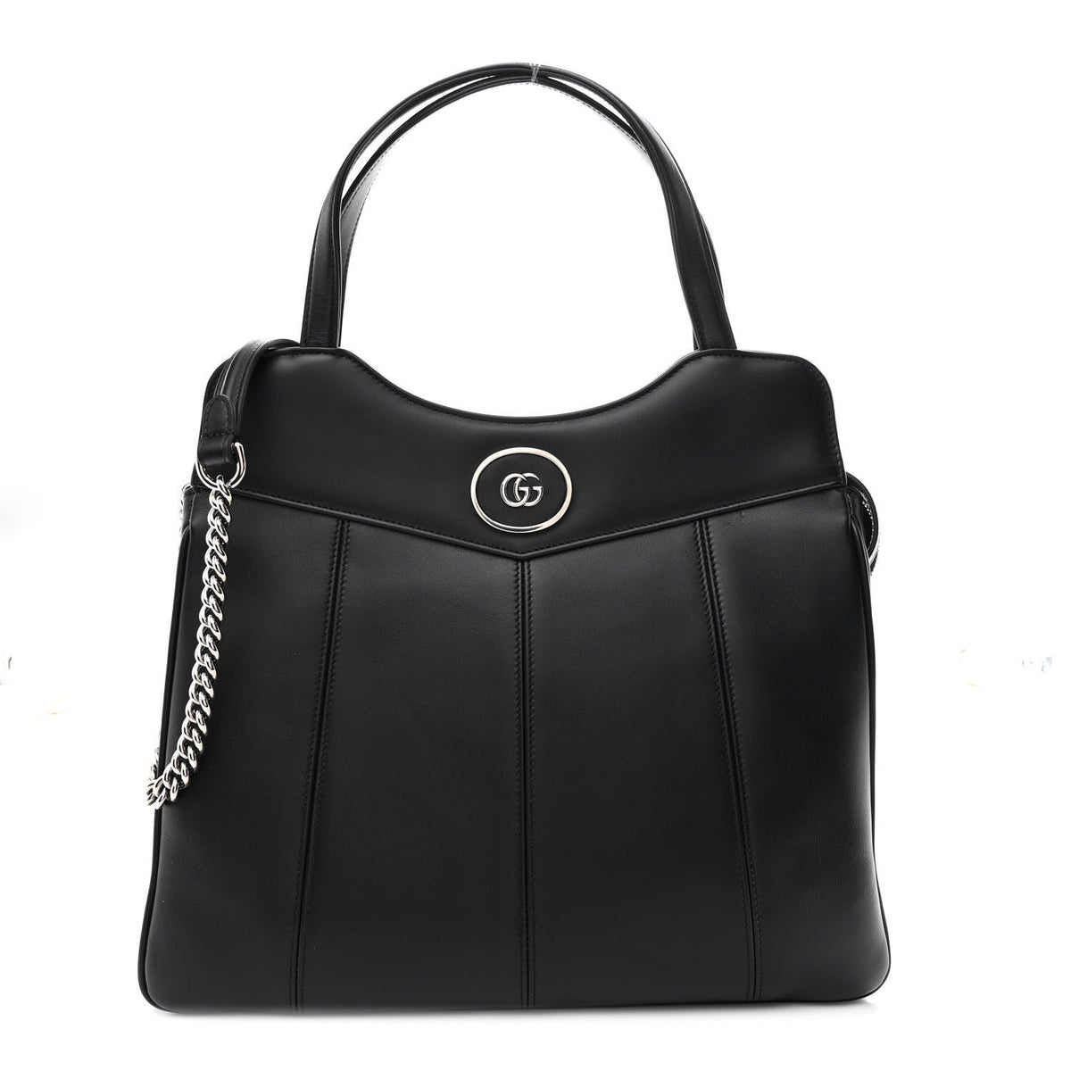 Calfskin Petite GG Medium Tote Bag Black