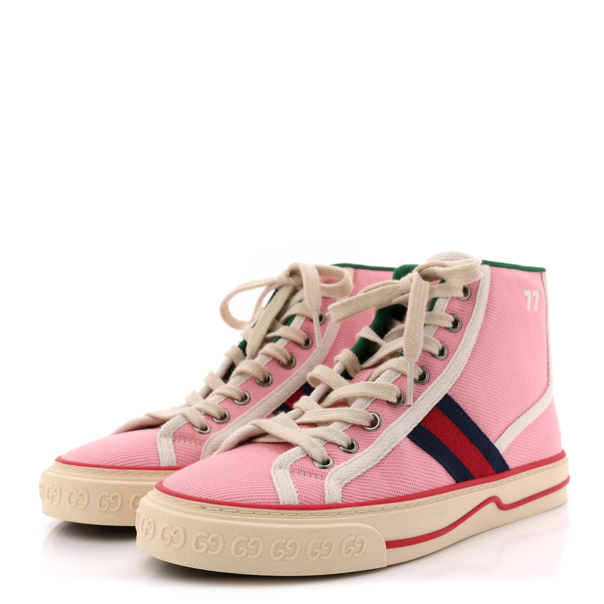 Canvas Web Womens 1977 Tennis High Top Sneakers 36 Wild Rose Mystic White