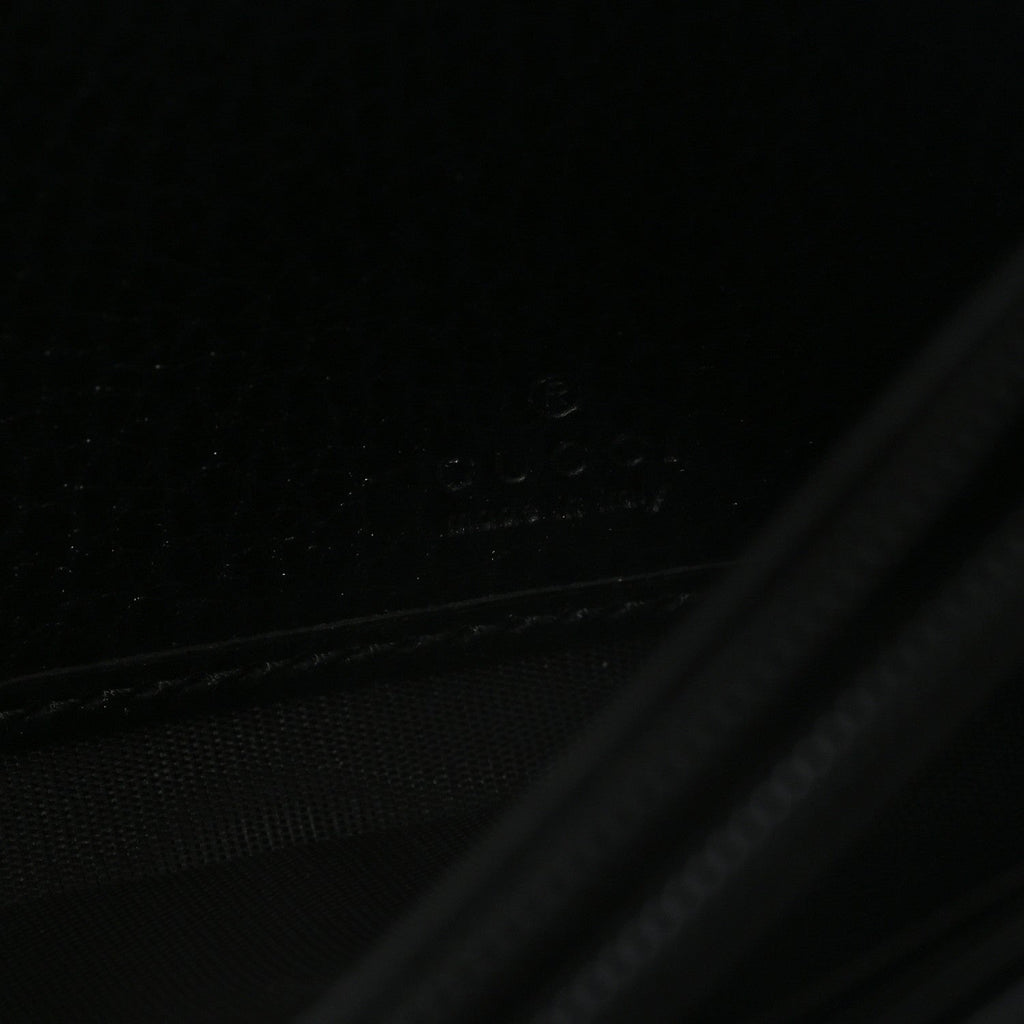 Dollar Calfskin GG Supreme Monogram Petite GG Marmont Wallet Chain Bag Black Beige Ebony