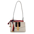 Calfskin Small Sylvie Shoulder Bag Off White