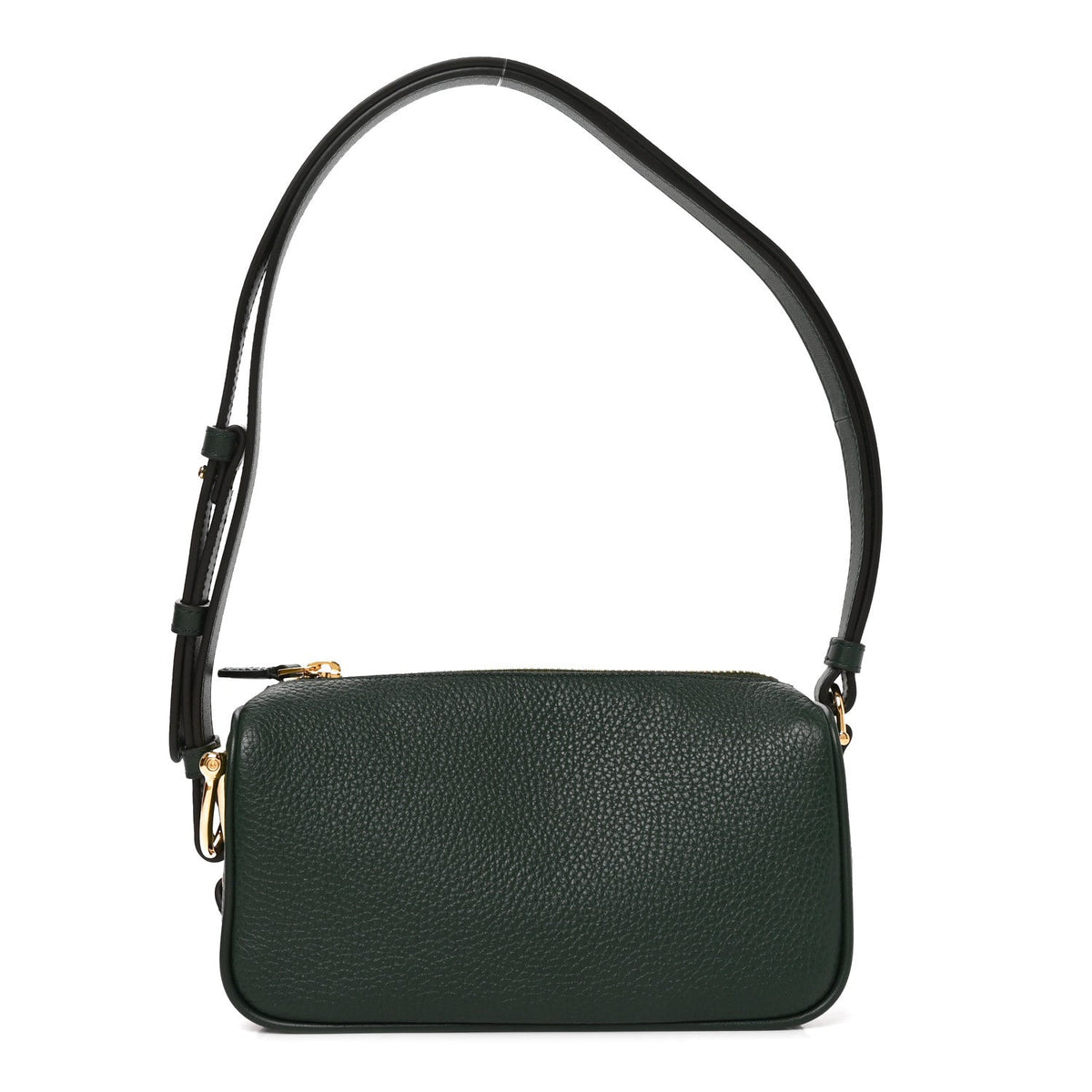 Grainy Calfskin Half Horsebit Mini Shoulder Bag Verde