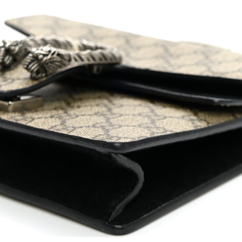 GG Supreme Monogram Mini Dionysus Shoulder Bag Black