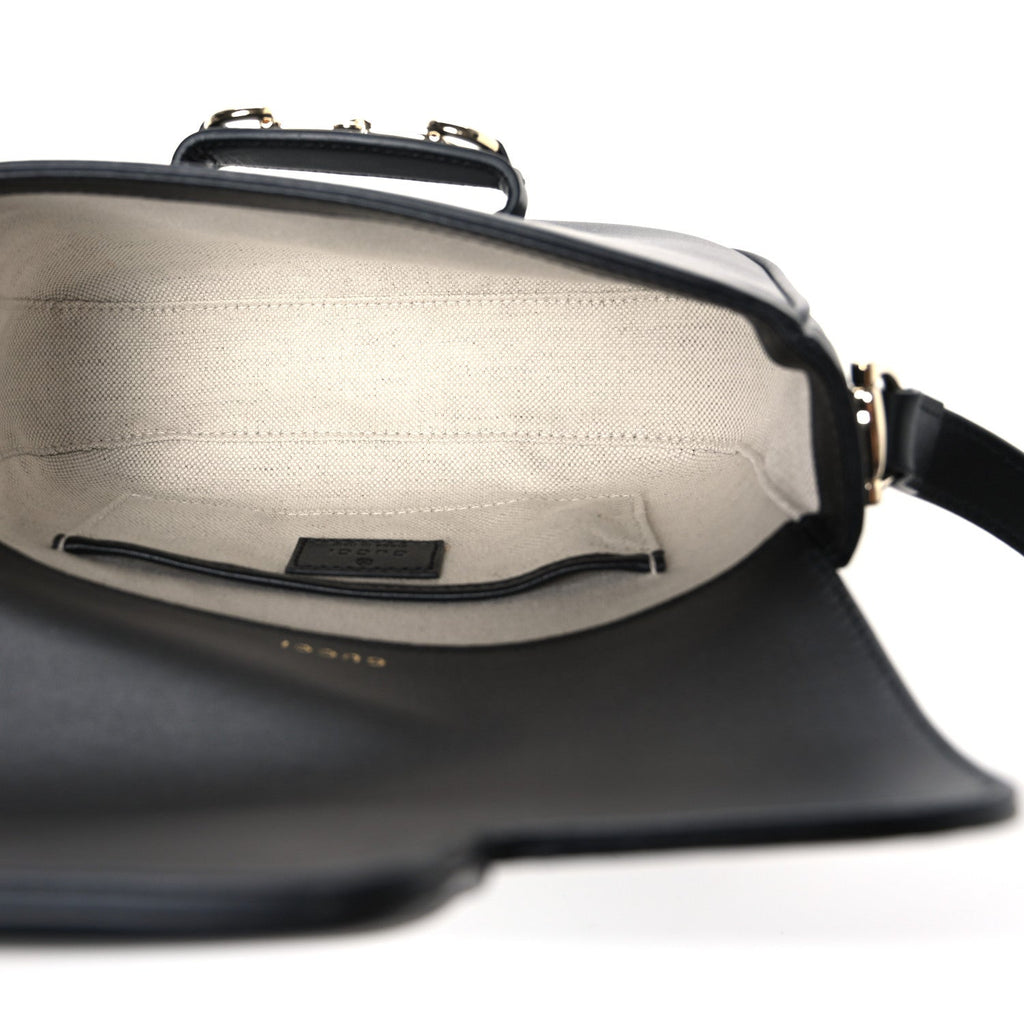 Arabella Calfskin Horsebit 1955 Shoulder Bag Black