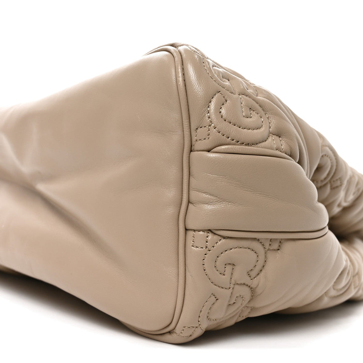 Calfskin GG Matelasse Large Tote Beige