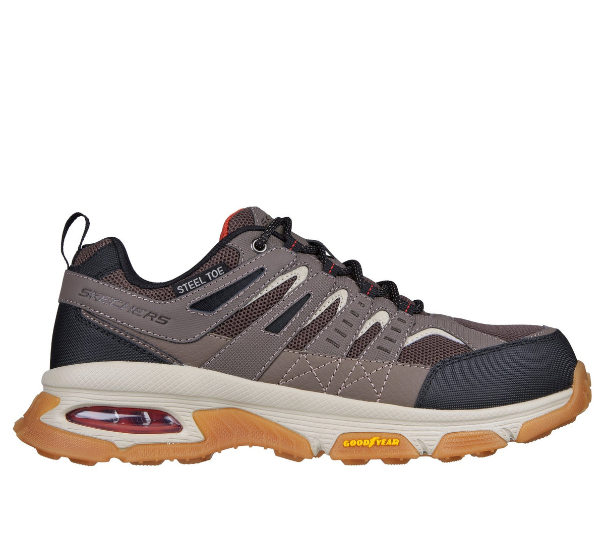 Work: Skech-Air Envoy Steel Toe - Arcket, TAUPE / BLACK