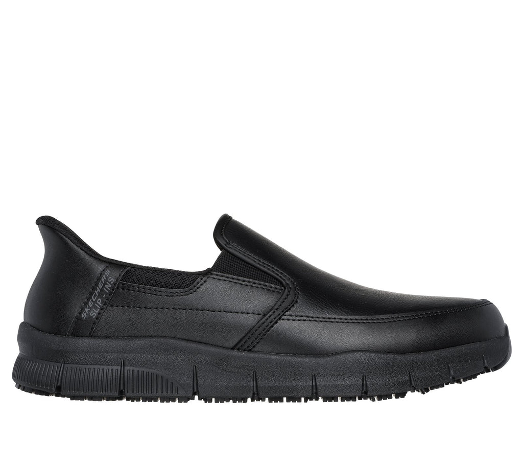 Skechers Slip-ins Work: Nampa - Broxtin, BLACK