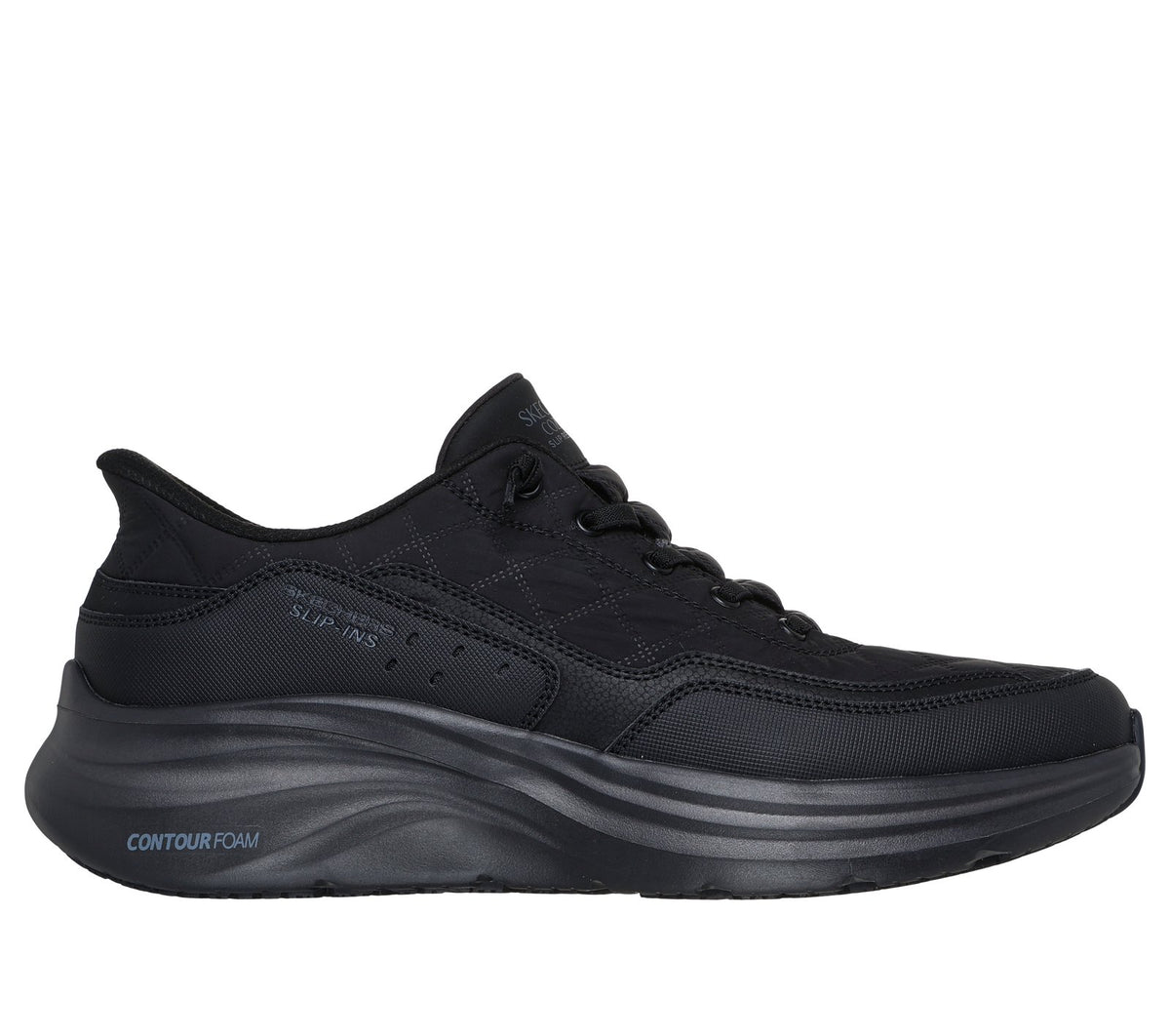 Skechers Slip-ins Work Slip-Resistant: Contour Foam - Cozy Fit, BLACK
